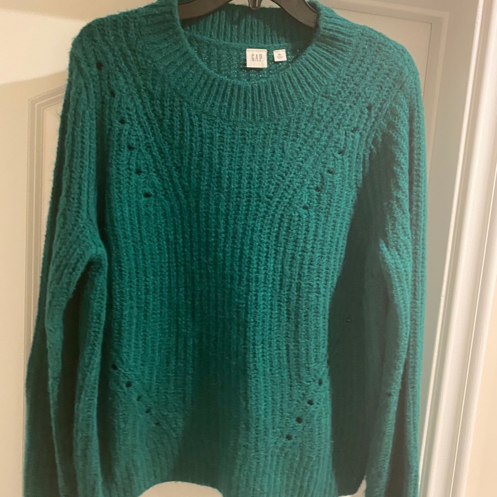 Gap Green Crew Neck Sweater Size M